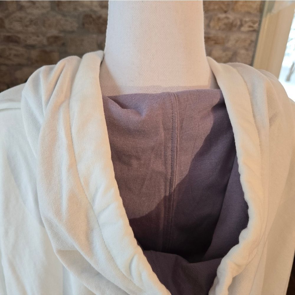 VENUS Cream Purple Greeb Tan Blue Hoodie Womens XL - Picture 4 of 5